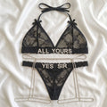 Personalized Seduction Set + Strass Garter Belt