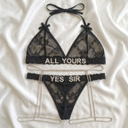 Personalized Seduction Set + Strass Garter Belt