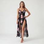 Side Split Mesh Nightdress