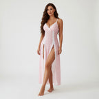 Side Split Mesh Nightdress