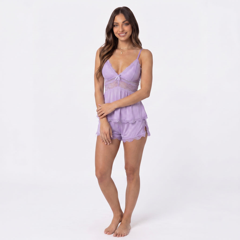 Midnight Allure Lace Set