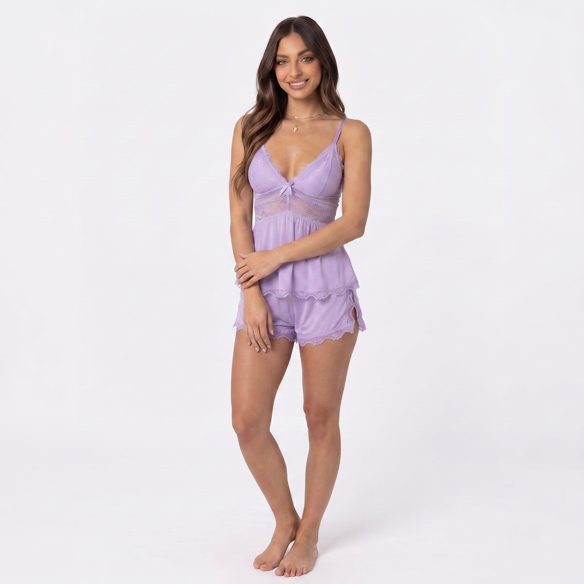 Midnight Allure Lace Set