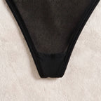 Sheer Satin Slip Bodysuit