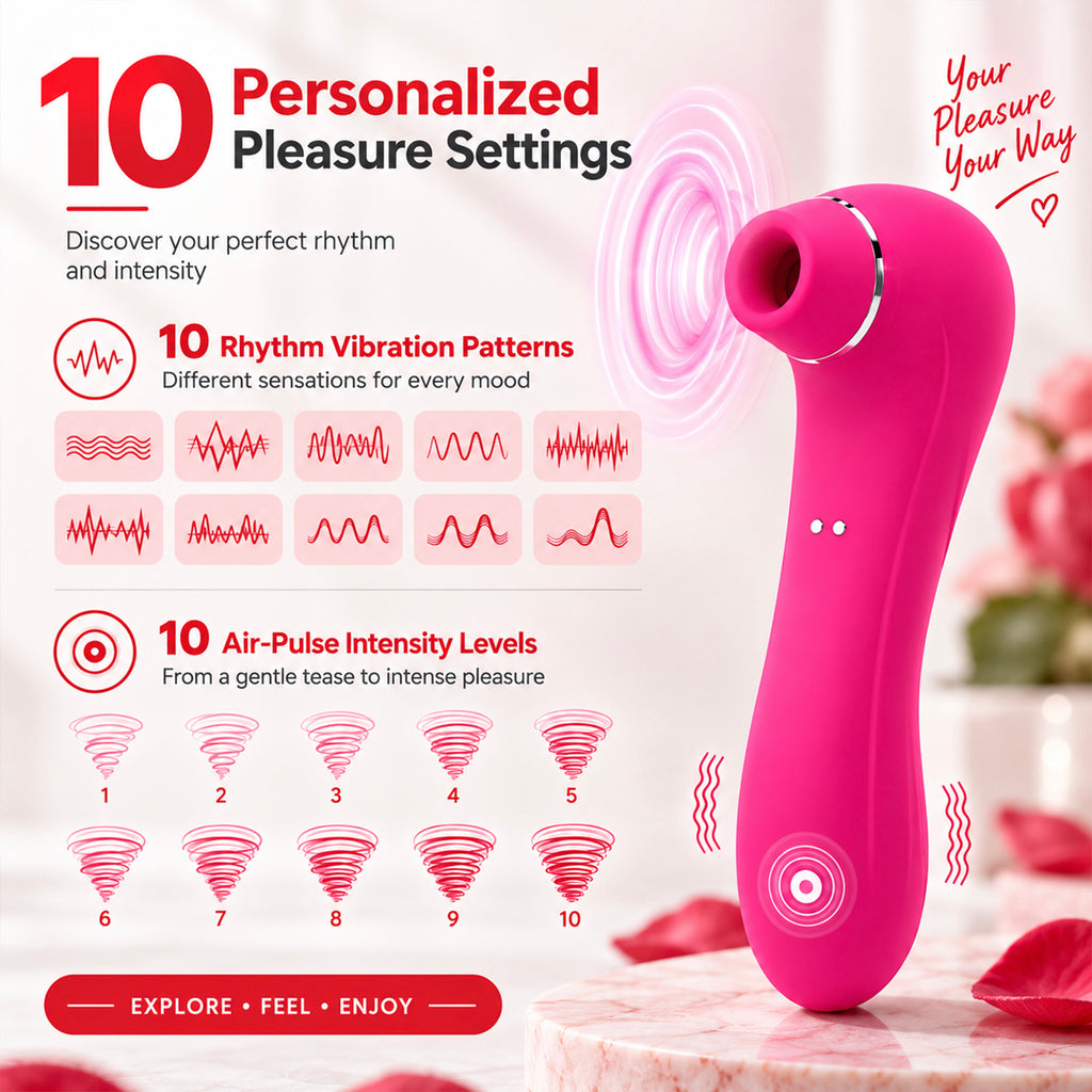 Rose Pulse Suction Vibrator