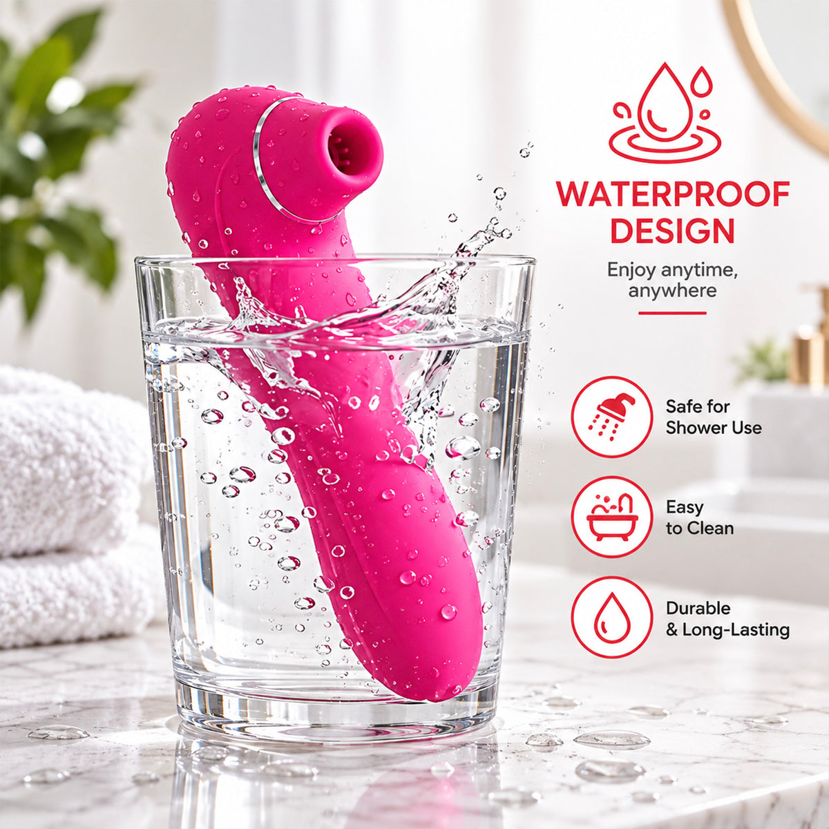 Rose Pulse Suction Vibrator